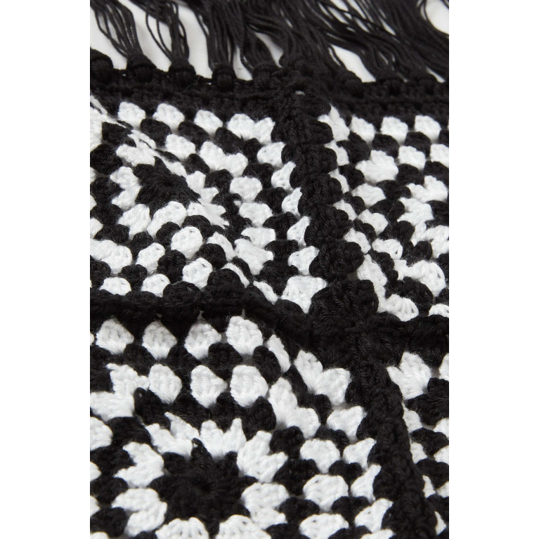 Nessi Byrd - Printed Crochet Top in Polyamide