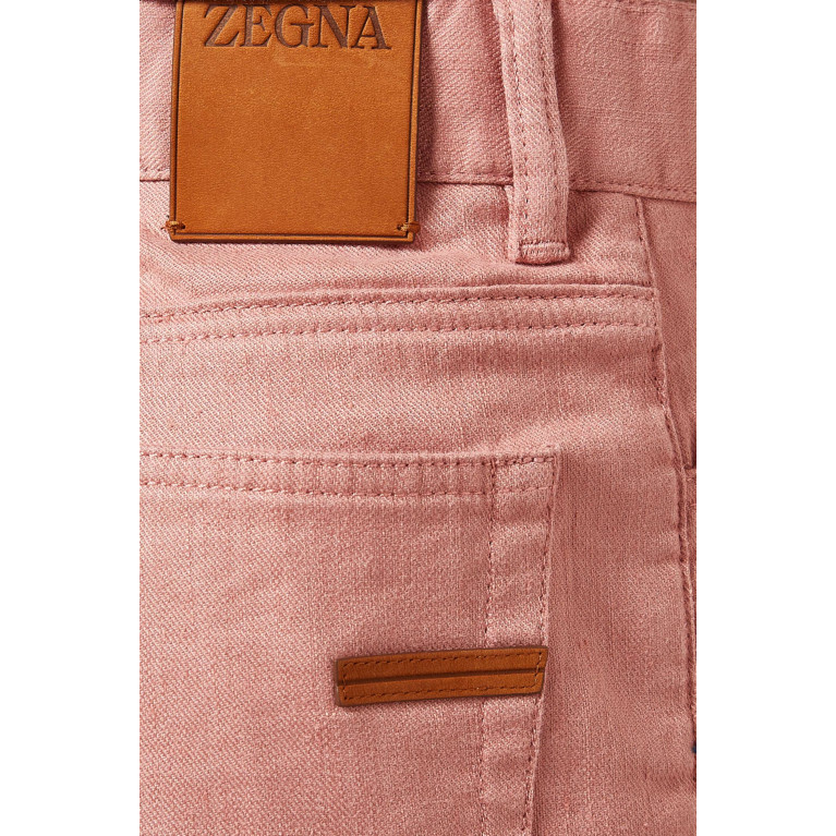 Zegna - Roccia Slim-fit Pants in Stretch Linen Blend