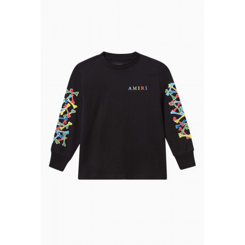 Amiri - Graphic Logo Sweatshirt in Cotton Black