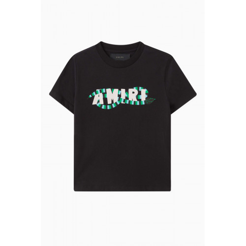 Amiri - Snake Logo Print T-shirt in Cotton