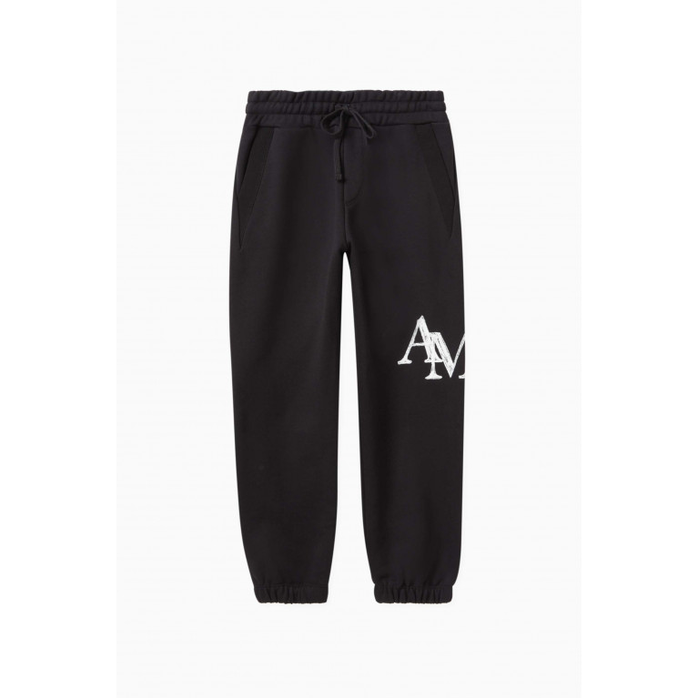 Amiri - Staggered Scribble Sweatpants in Cotton
