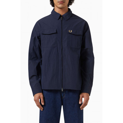 Fred Perry - Zip-through Overshirt in Nylon Blend
