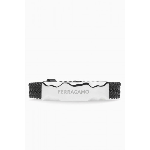 Ferragamo - Braided Bracelet in Calfskin Leather