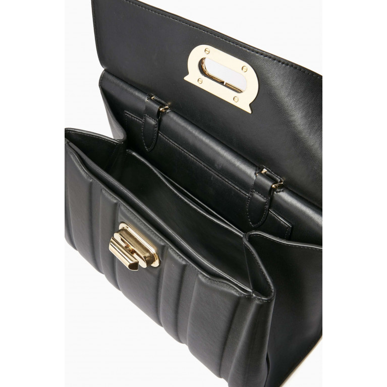 Ferragamo - Gancini Top Handle Bag in Leather