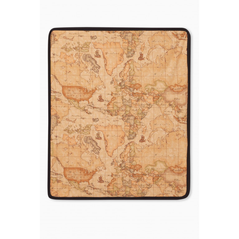 Alviero Martini - Geo Map Blanket in Cotton