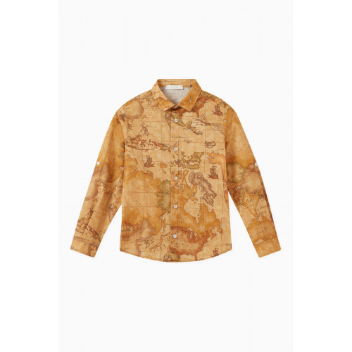 Alviero Martini - Geo Map Shirt in Cotton