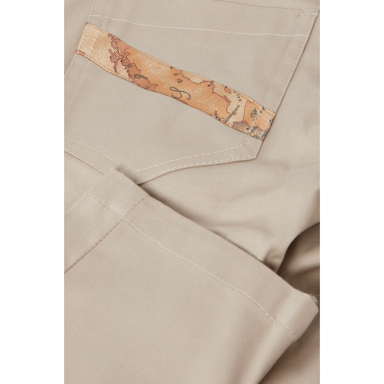 Alviero Martini - Straight Fit Trousers in Cotton