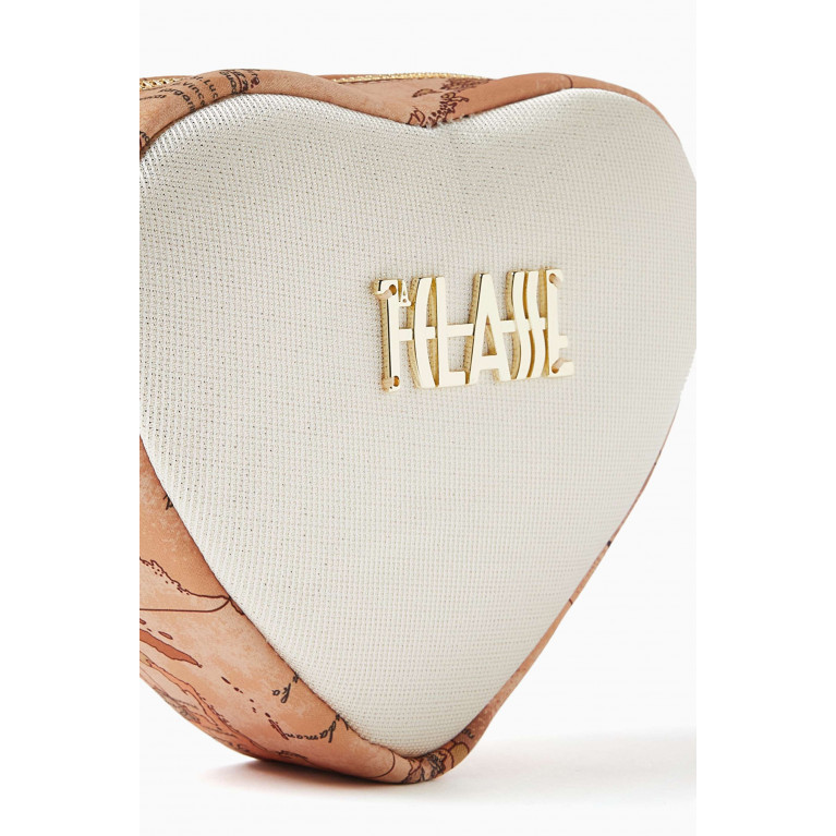 Alviero Martini - Logo Heart Bag in Cotton Gold