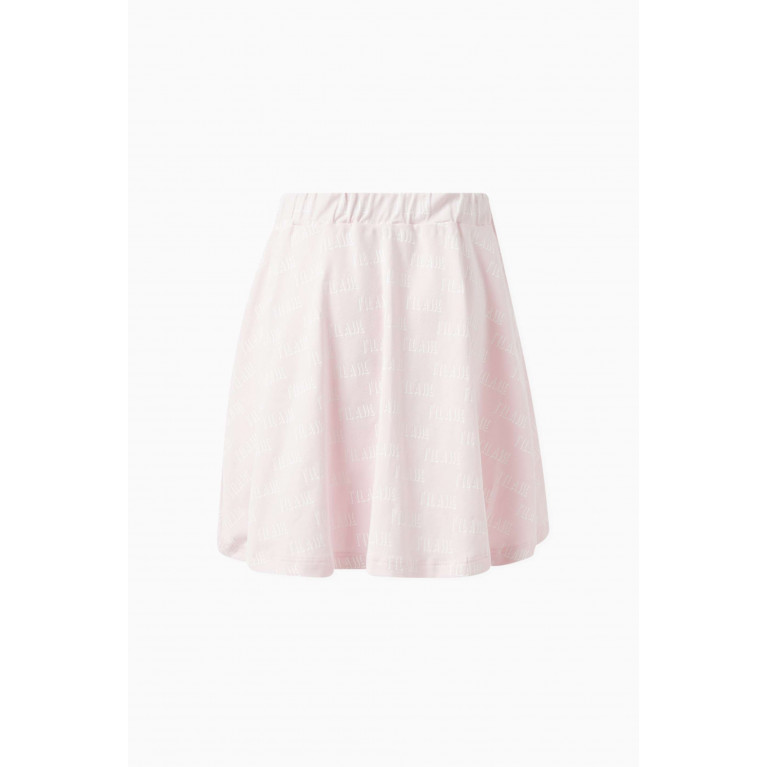 Alviero Martini - All-over Print Skirt in Cotton