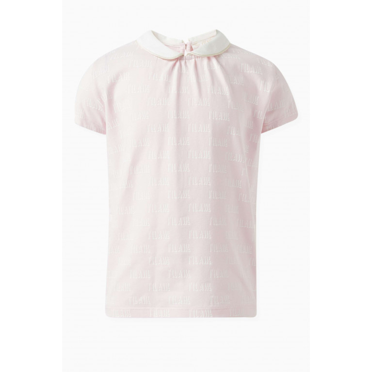 Alviero Martini - Peter Pan Collar Shirt in Cotton