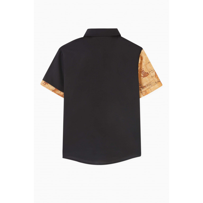 Alviero Martini - Half And Half Shirt in Cotton Multicolour
