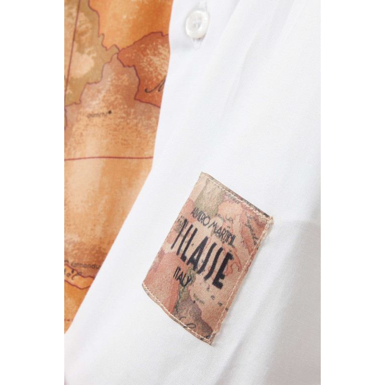 Alviero Martini - Half And Half Shirt in Cotton White