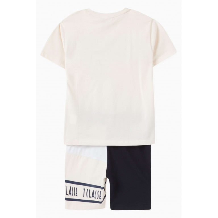 Alviero Martini - Stripe T-Shirt & Shorts Set in Cotton