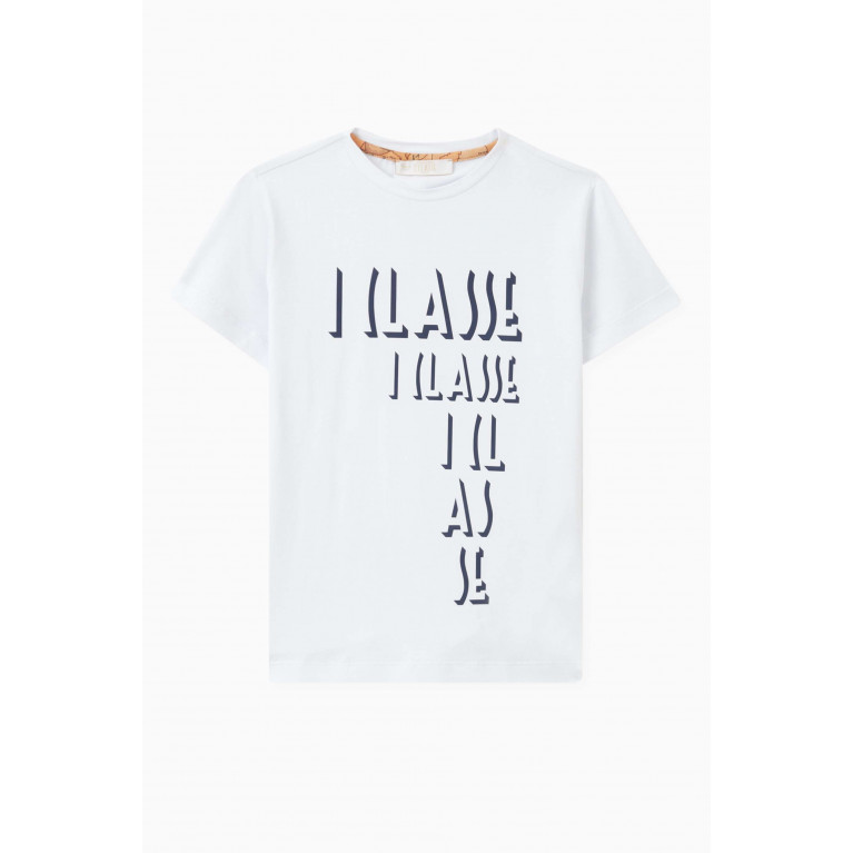Alviero Martini - 1a Classe Print T-Shirt in Cotton White