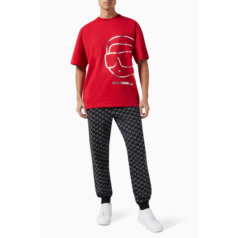 Karl Lagerfeld - Ikonik 2 Outline T-Shirt in Organic Cotton