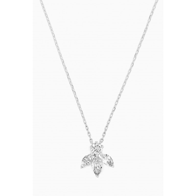 Fergus James - Pixie Wings Diamond Pendant Necklace in 18kt White Gold