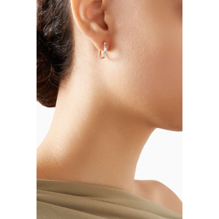 Fergus James - Baguette Diamond Hoop Earrings in 18kt Gold