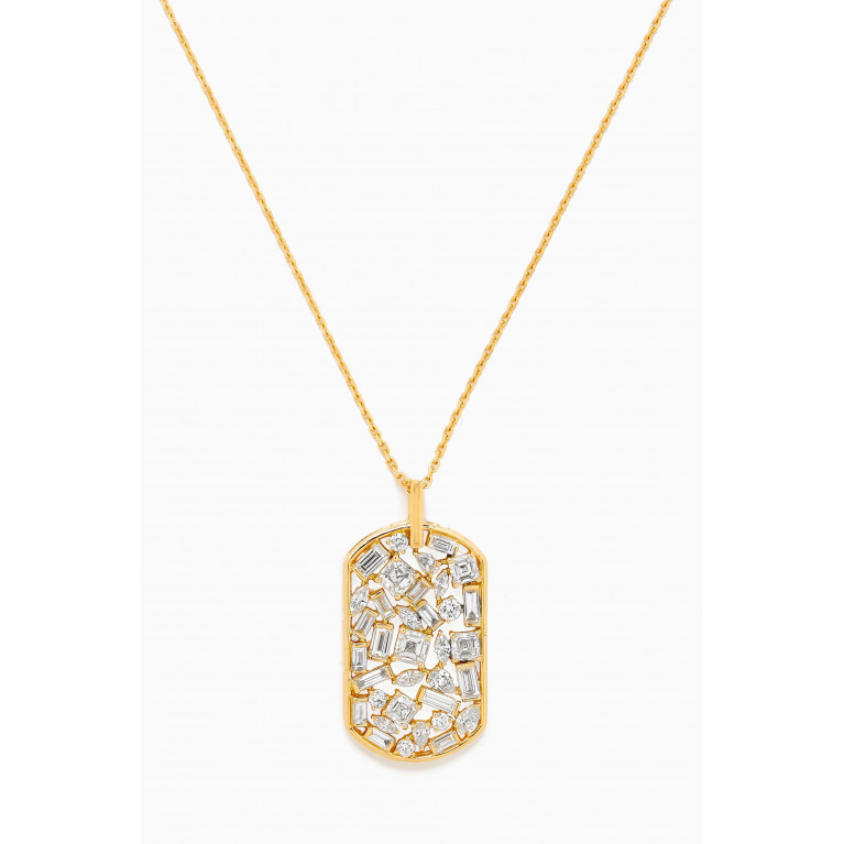 Fergus James - Shattered Mirror Diamond Necklace in 18kt Gold