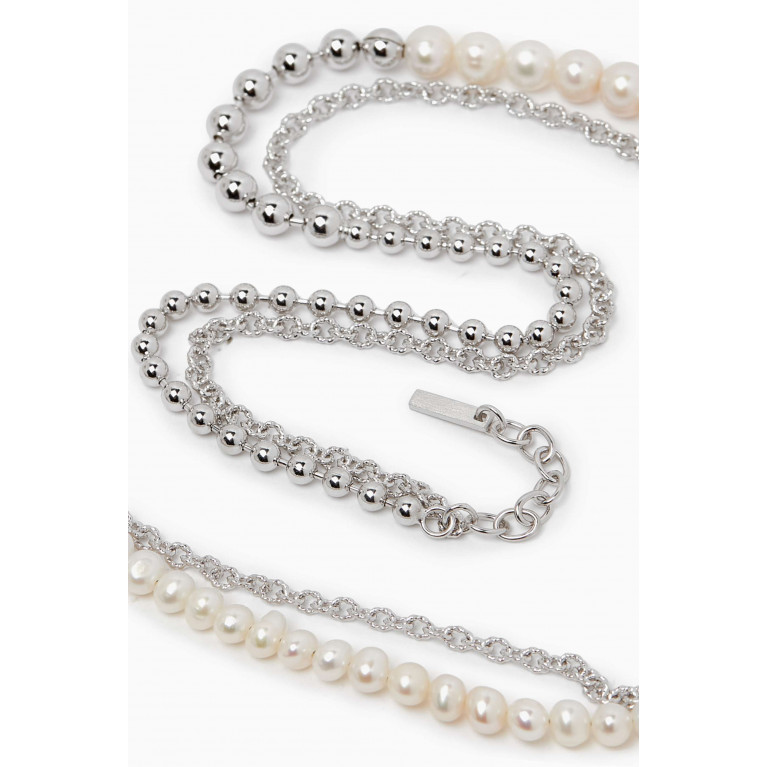 Completedworks - Forgotten Seas Pearl Necklace in Sterling Silver