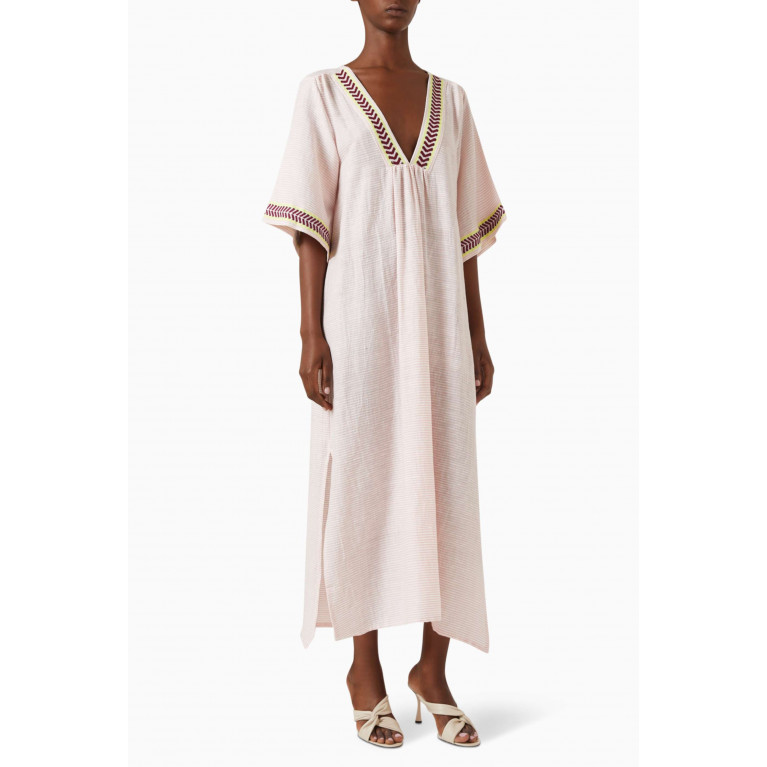 LemLem - Edna V-neck Dress in Cotton