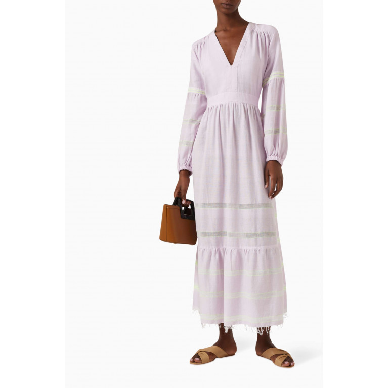 LemLem - Elsabet Belted Maxi Dress in Cotton