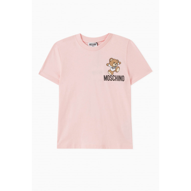 Moschino - Signature Teddy Print T-Shirt in Cotton