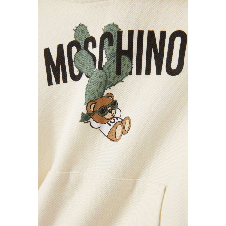 Moschino - Signature Logo Hoodie in Cotton