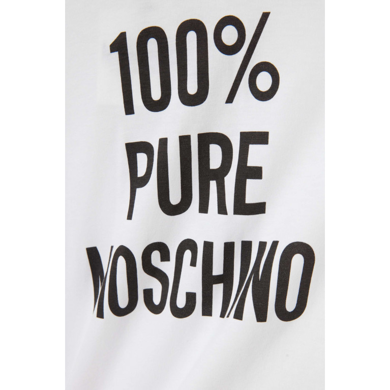 Moschino - Graphic Print T-Shirt in Cotton White
