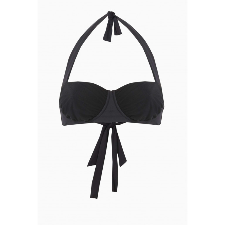 Chiara Boni La Petite Robe - Elle Bikini Top in Mesh Black