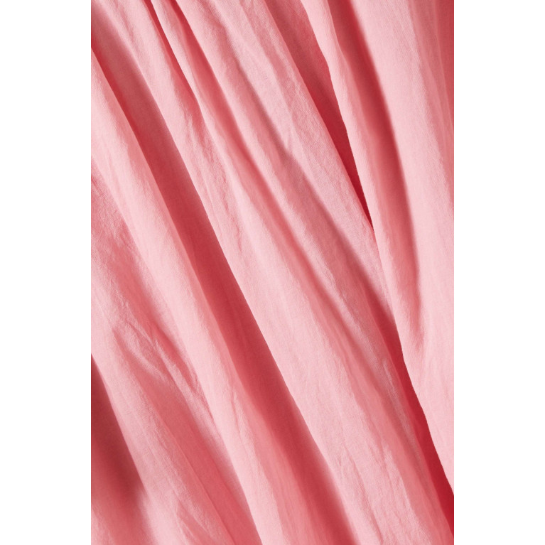 Pearl & Caviar - Off-shoulder Maxi Dress in Cotton Pink