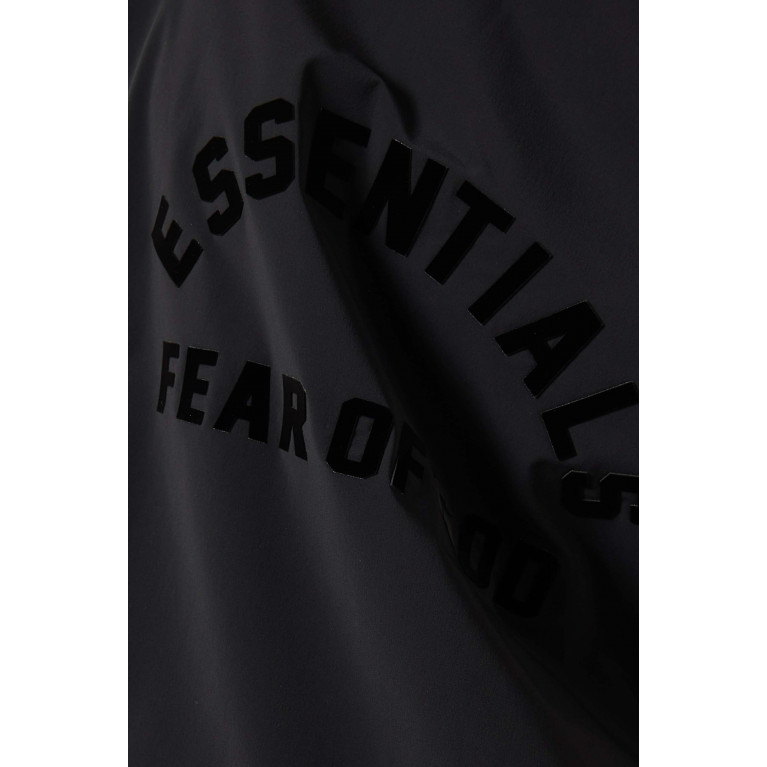 Fear of God Essentials - Logo Layered Hoodie in Stretch-nylon & Cotton-fleece