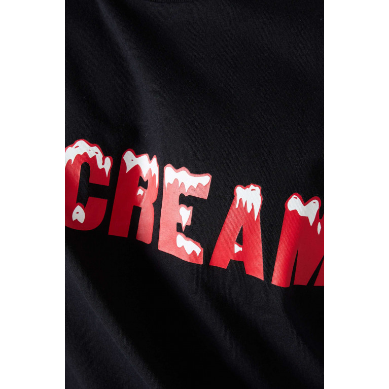 Ice Cream - Drippy Logo Print T-shirt in Cotton Jersey