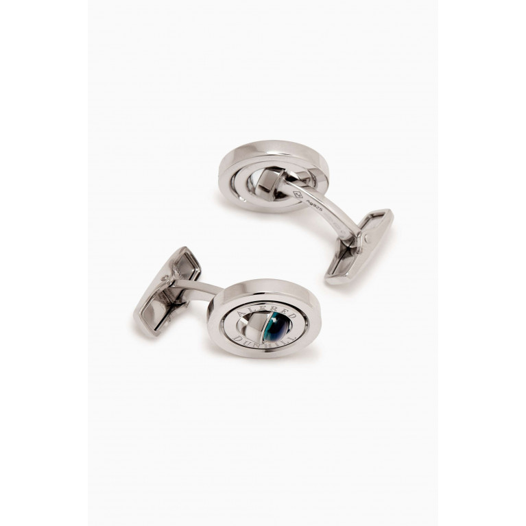 Dunhill - Gyro Cufflinks with Topaz in Sterling Silver