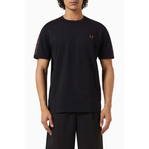 Fred Perry - Contrast Tape Ringer T-shirt in Cotton Jersey