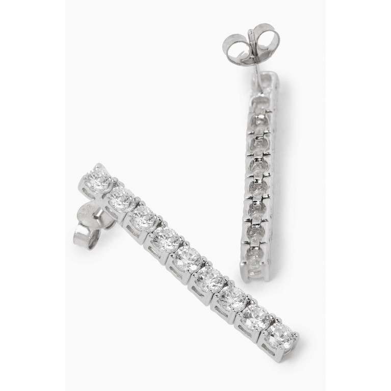 The Jewels Jar - Zara Drop Earrings in Sterling Silver