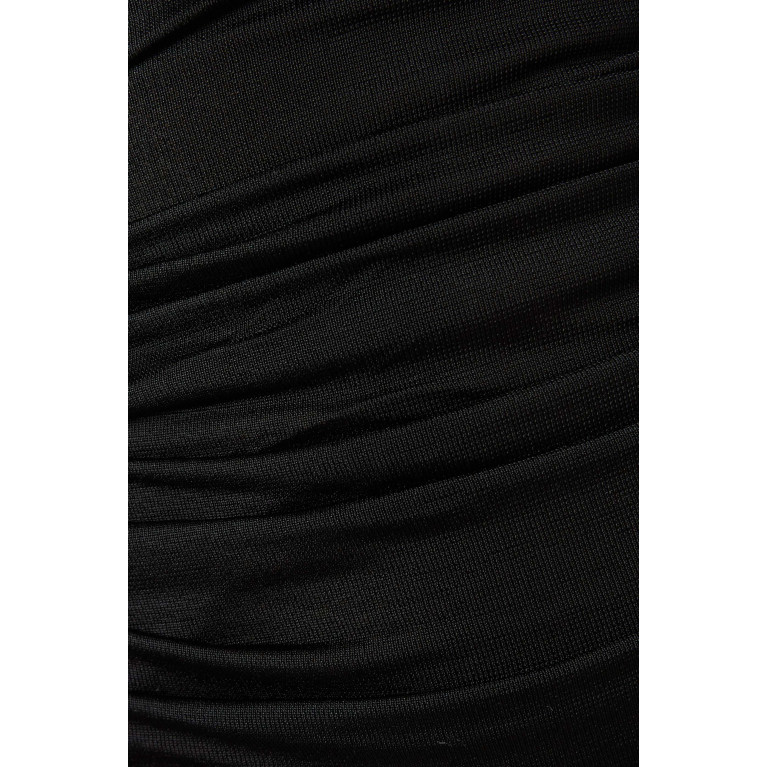Saint Laurent - Strapless Ruched Mini Dress in Viscose