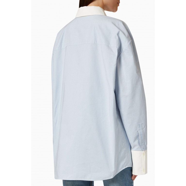 Saint Laurent - Winchester Striped Boyfriend Shirt in Cotton