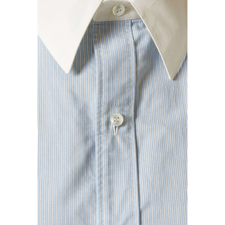 Saint Laurent - Winchester Striped Boyfriend Shirt in Cotton