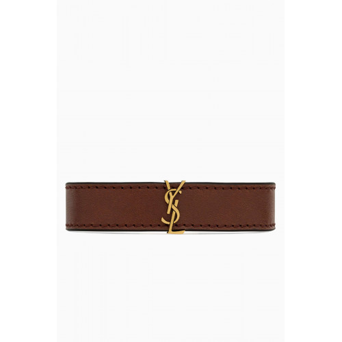 Saint Laurent - Cassandre Bracelet in Leather