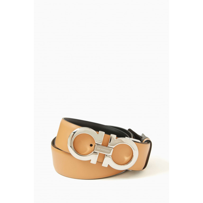 Ferragamo - Donna Reversible Belt in Calfskin Leather