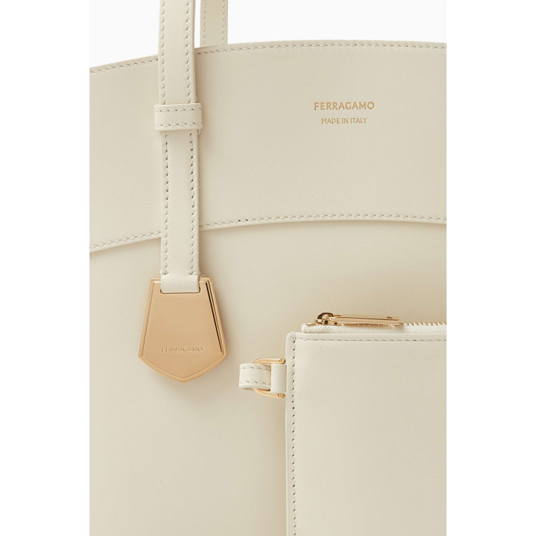 Ferragamo - Small Charming Tote Bag in Smooth Leather