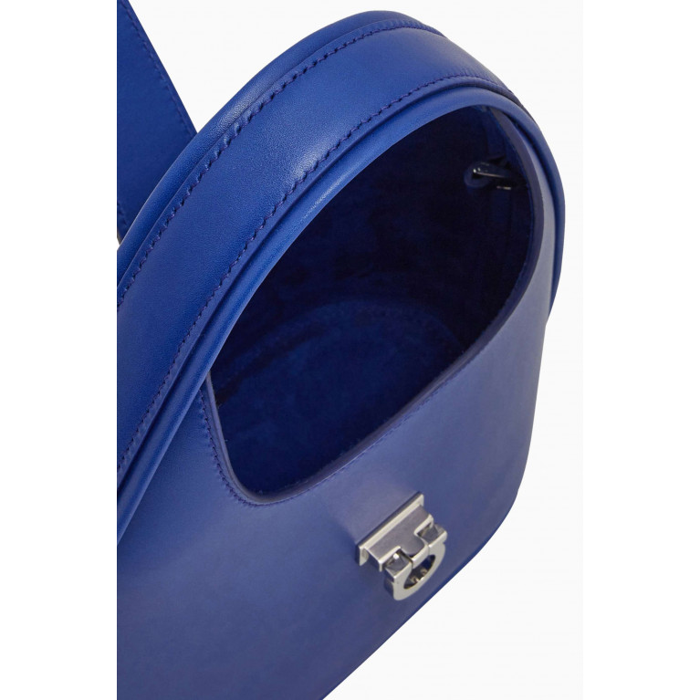 Ferragamo - Mini Gancini Hobo Bag in Calfskin Leather