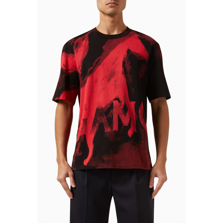 Ferragamo - Mustang-print T-shirt in Cotton