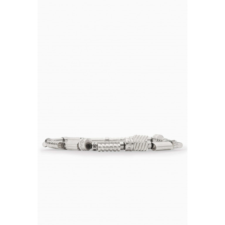 Ferragamo - Branded Beaded Bracelet in Brass