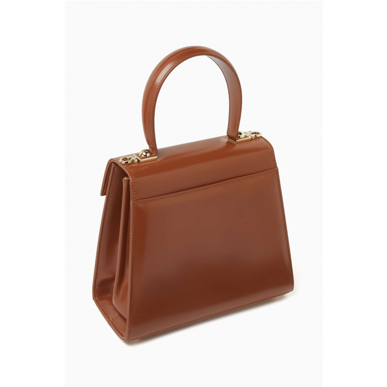 Ferragamo - Small Iconic Top Handle Bag in Leather