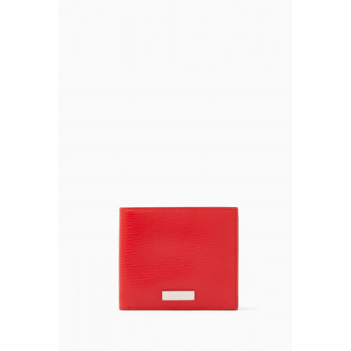 Ferragamo - Logo-plaque Bi-fold Wallet in Calfskin Leather