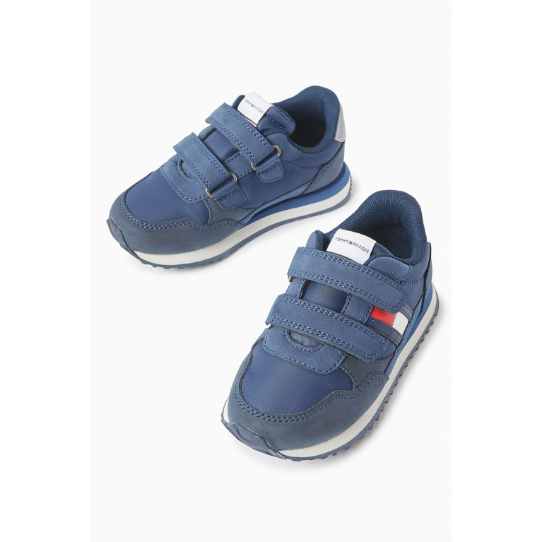 Tommy Hilfiger - Flag Low Cut Velcro Sneakers in Textile