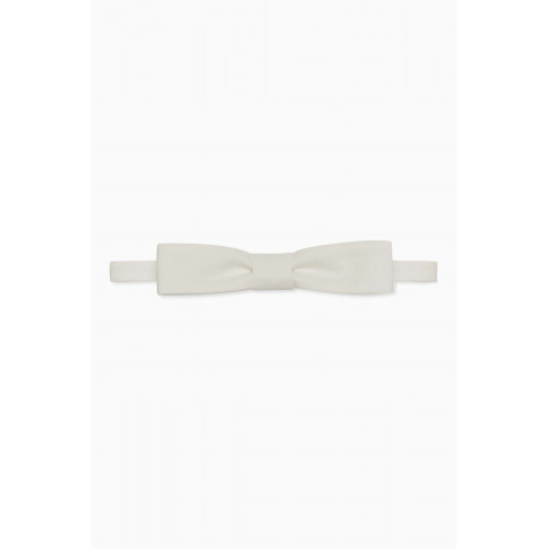 Saint Laurent - Rectangular Bow Tie In Cotton Poplin