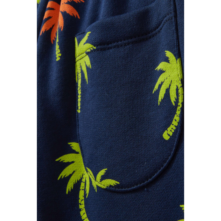 MSGM - Palm Tree Print Bermuda in Cotton