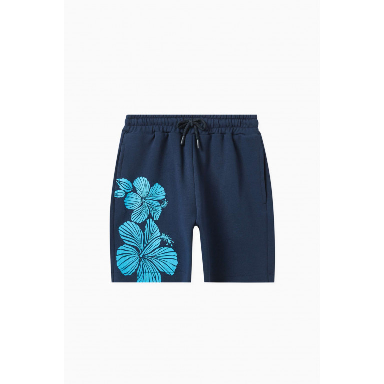 MSGM - Floral-print Bermuda Shorts in Fleece